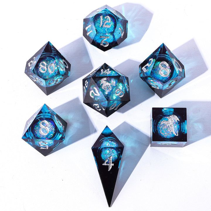 BRR042 Captured Magic Liquid Core Hand Sanded Sharp Edge Resin - Twilight Azure