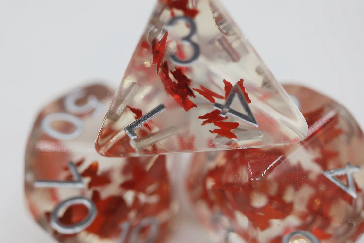 Butterfly Kiss - Orange RPG Dice Set