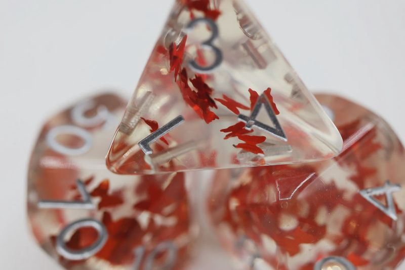 Butterfly Kiss - Orange RPG Dice Set