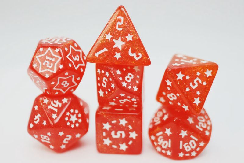 Shooting Stars: Nitrogen RPG Dice Set