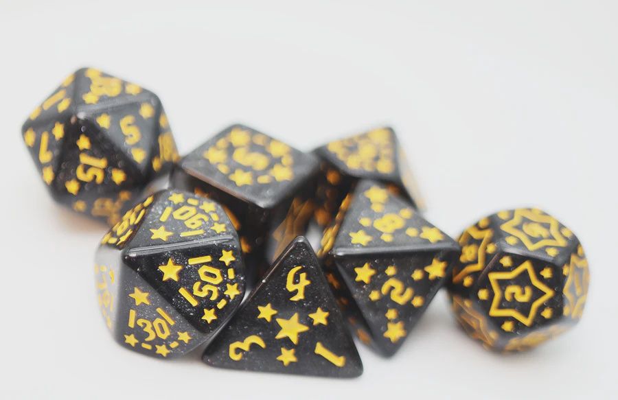 Shooting Stars: Barium RPG Dice Set