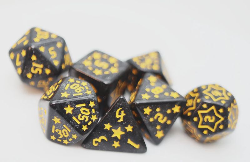 Shooting Stars: Barium RPG Dice Set