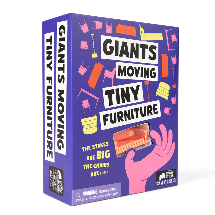 GIANTS MOVING TINY FURNITURE