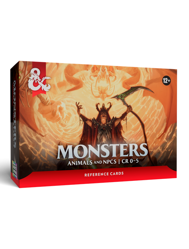 Dungeons & Dragons 5.5e Reference Cards: Monsters (Animals/NPCs, CR 0-5)