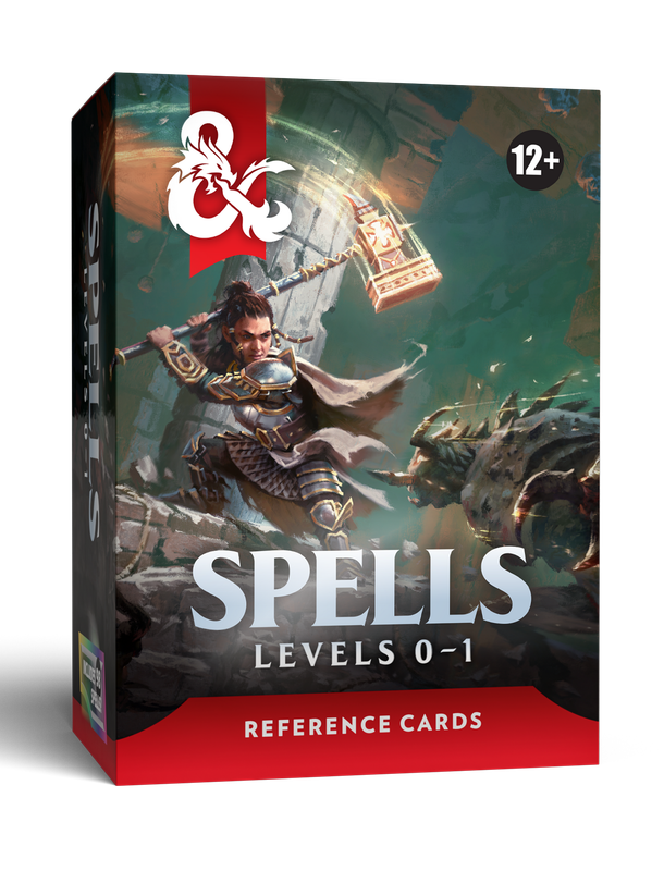 Dungeons & Dragons 5.5e Reference Cards: Spells (Levels 0-1)