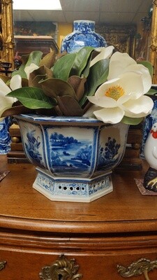 Blue and White Cachepot