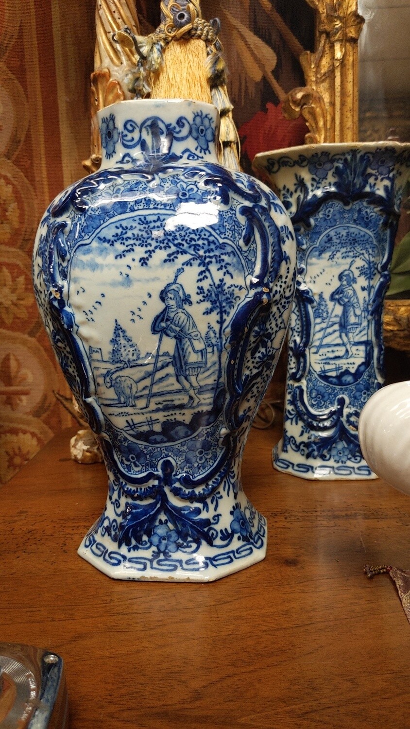 Blue and White Garniture Set