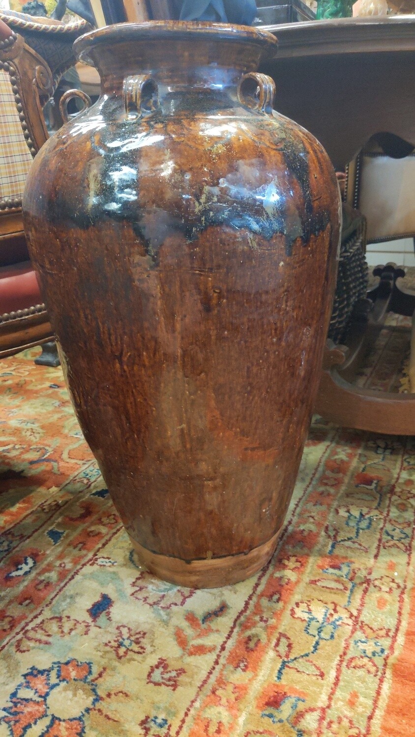 Chinese Glazed Pottery Food Storage Vessel