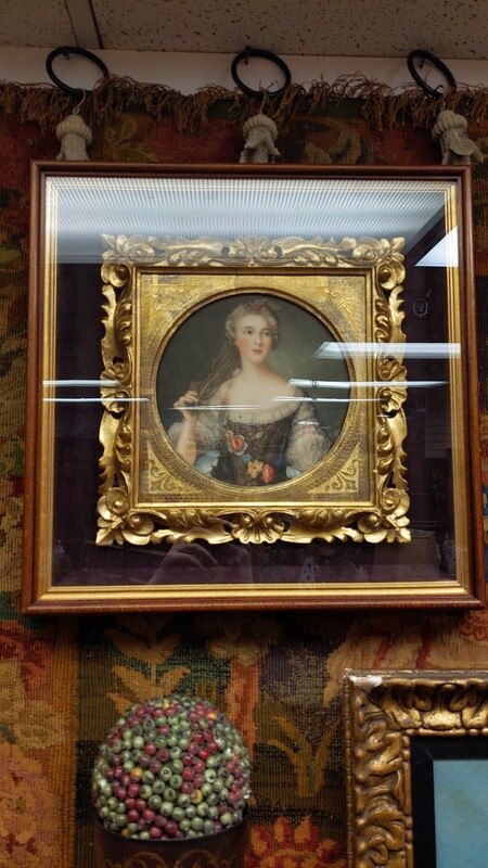 Pair of Shadowbox Portraits of Lady