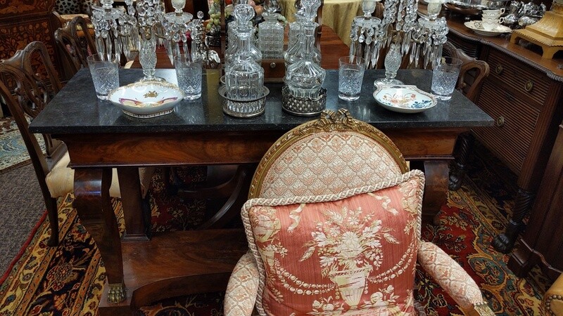 Early 19th Century French Mahogany Charles X Console Table