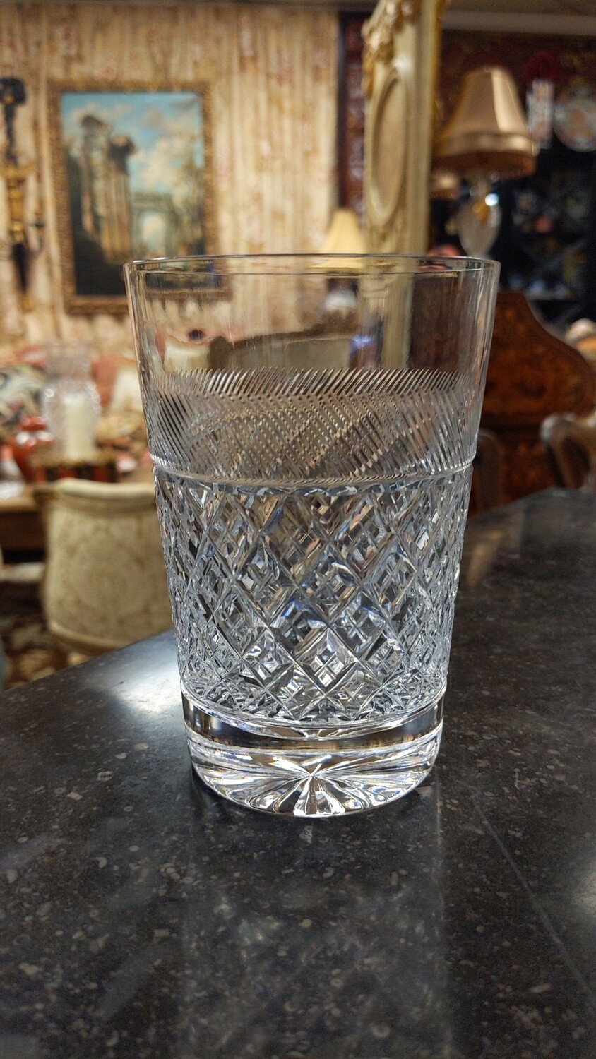 Four Cut Glass Tumblers