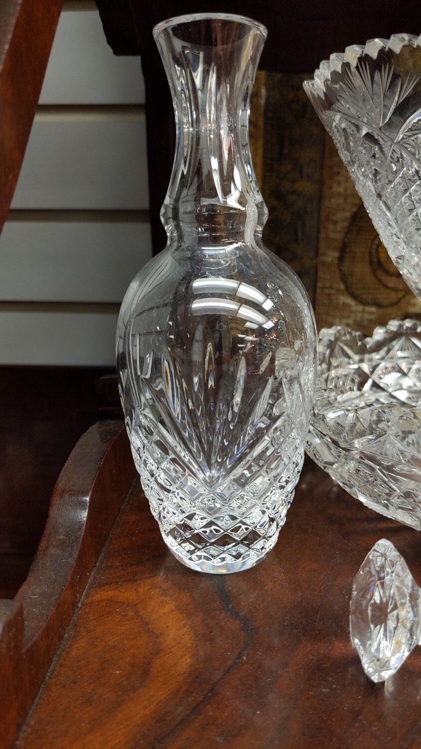 Cut Glass Bud Base