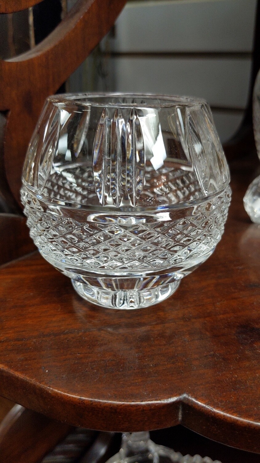 Pair of Cut Glass Votives