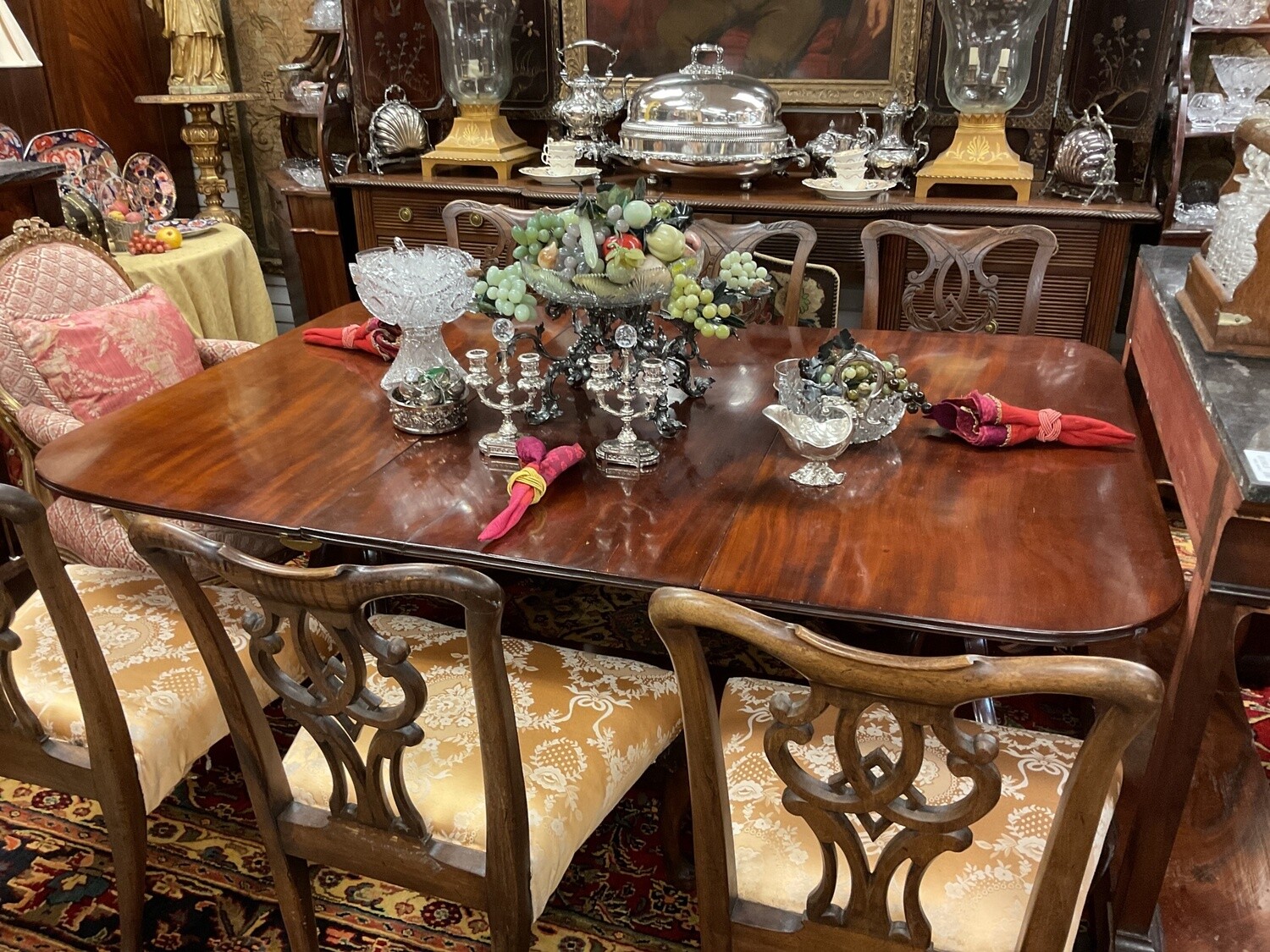 English Dining Table Mahogany 18th Century