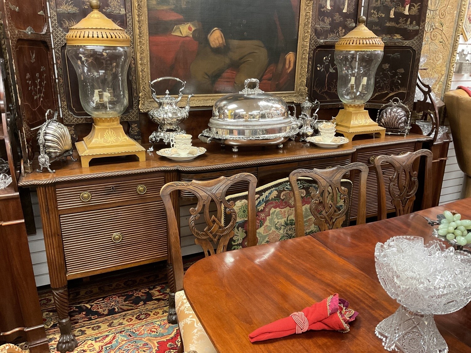 Irish Mahogany Sideboard Regency Period 18th Century