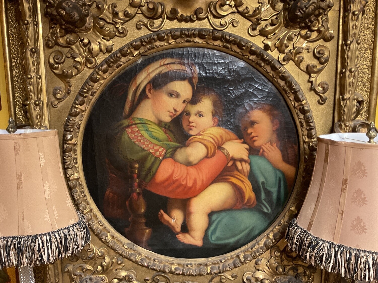 Italian 18th Century Painting of Madonna and Child