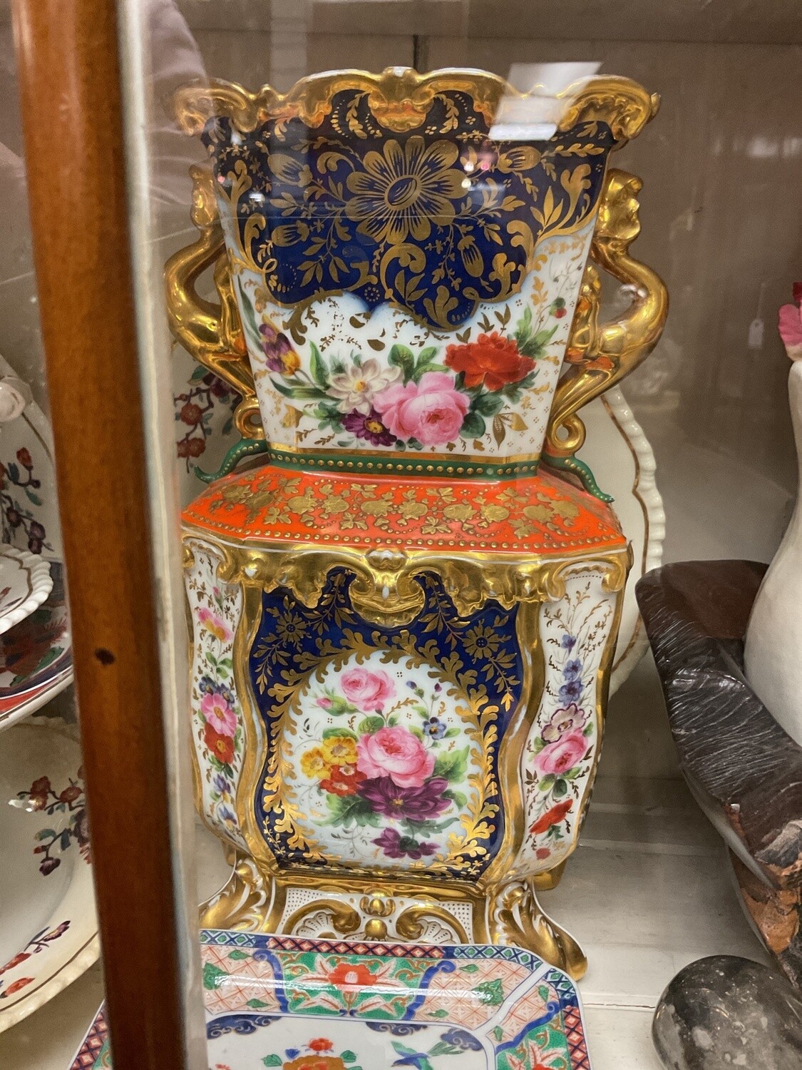 Pair of English Coalport Vases