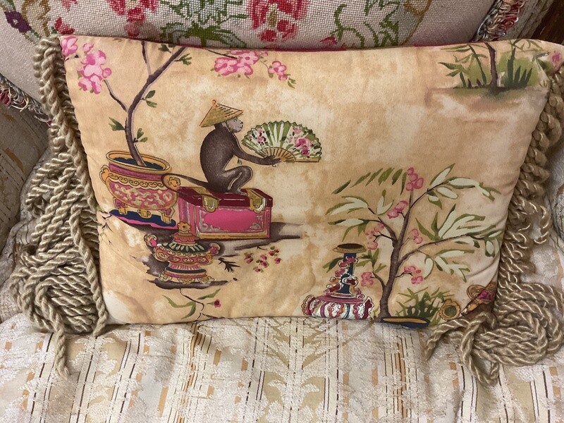 Chinese Monkey Pillow