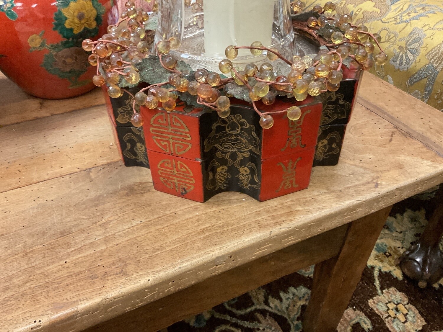 Red and Black Chinese Box