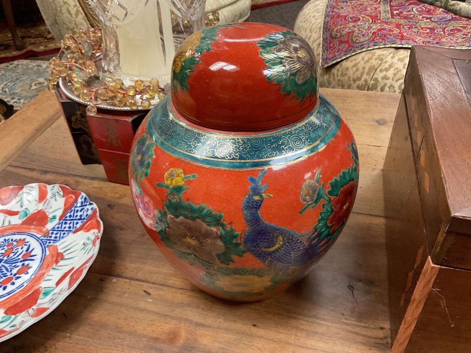 Chinese Red Ginger Jar