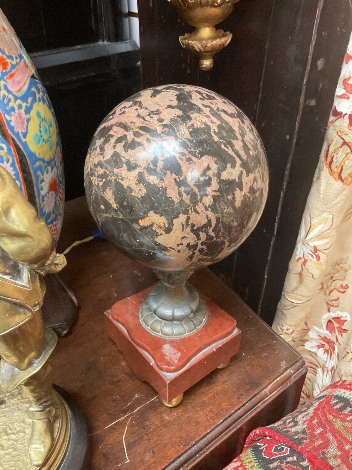 Granite Sphere on Stand