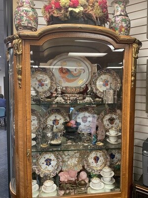 French Transitional Display Cabinet