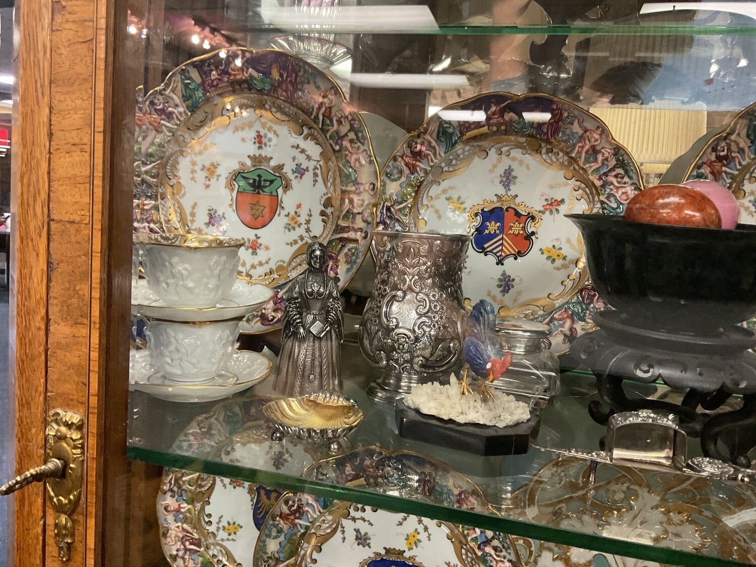 Set of Ten Capodimonte Dinner Plates