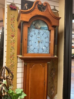 American Cherrywood Tall Case Grandfather Clock