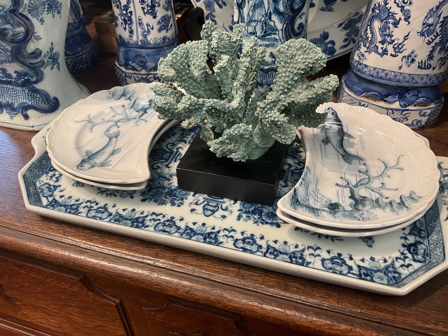 Set of Four Villeroy and Bach Bone Trays