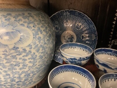 Japanese Blue and White Plate (9 inch)