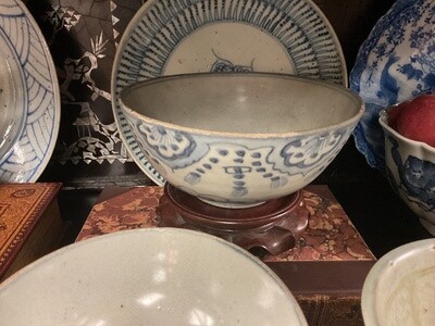 Early Chinese Ming Blue and White Bowl