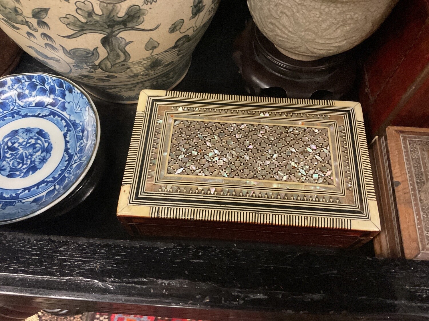Syrian Mirror Mosaic Box