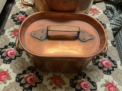 Large Copper Roasting Pan