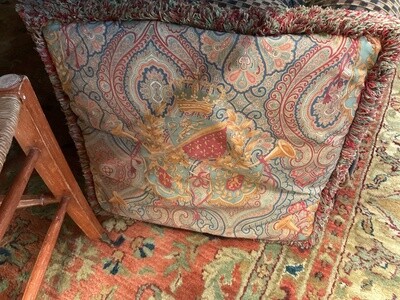 Paisley Pillow with Royal Crest