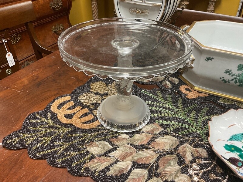 American Pattern Glass Cake Stand