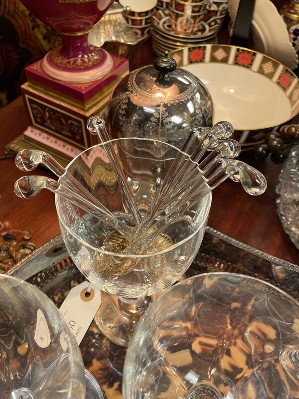 6 Glass Cocktail Stir Spoons