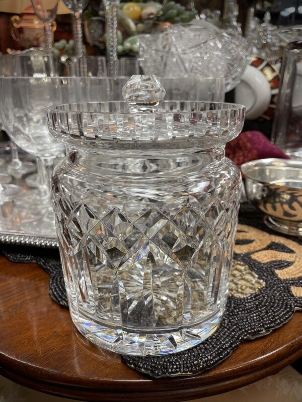 Waterford Cut Crystal Biscuit Barrel