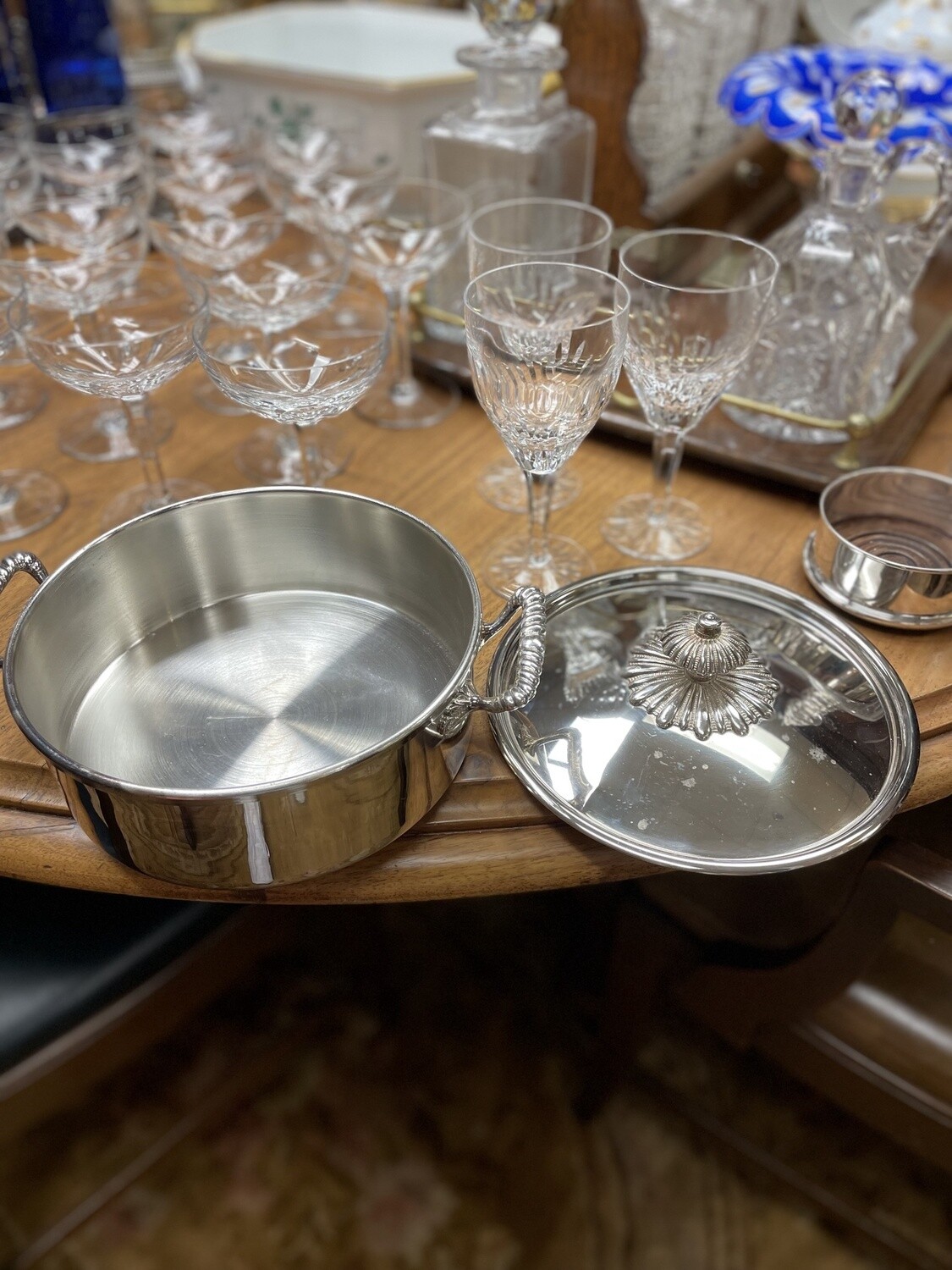 Italian Silver Warming Pan