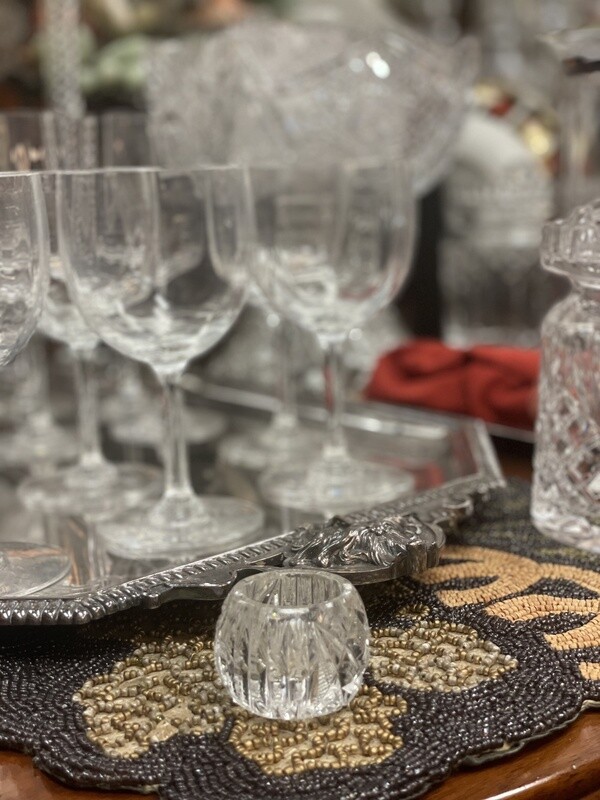 Petite Cut Crystal Salt or Pepper Jar