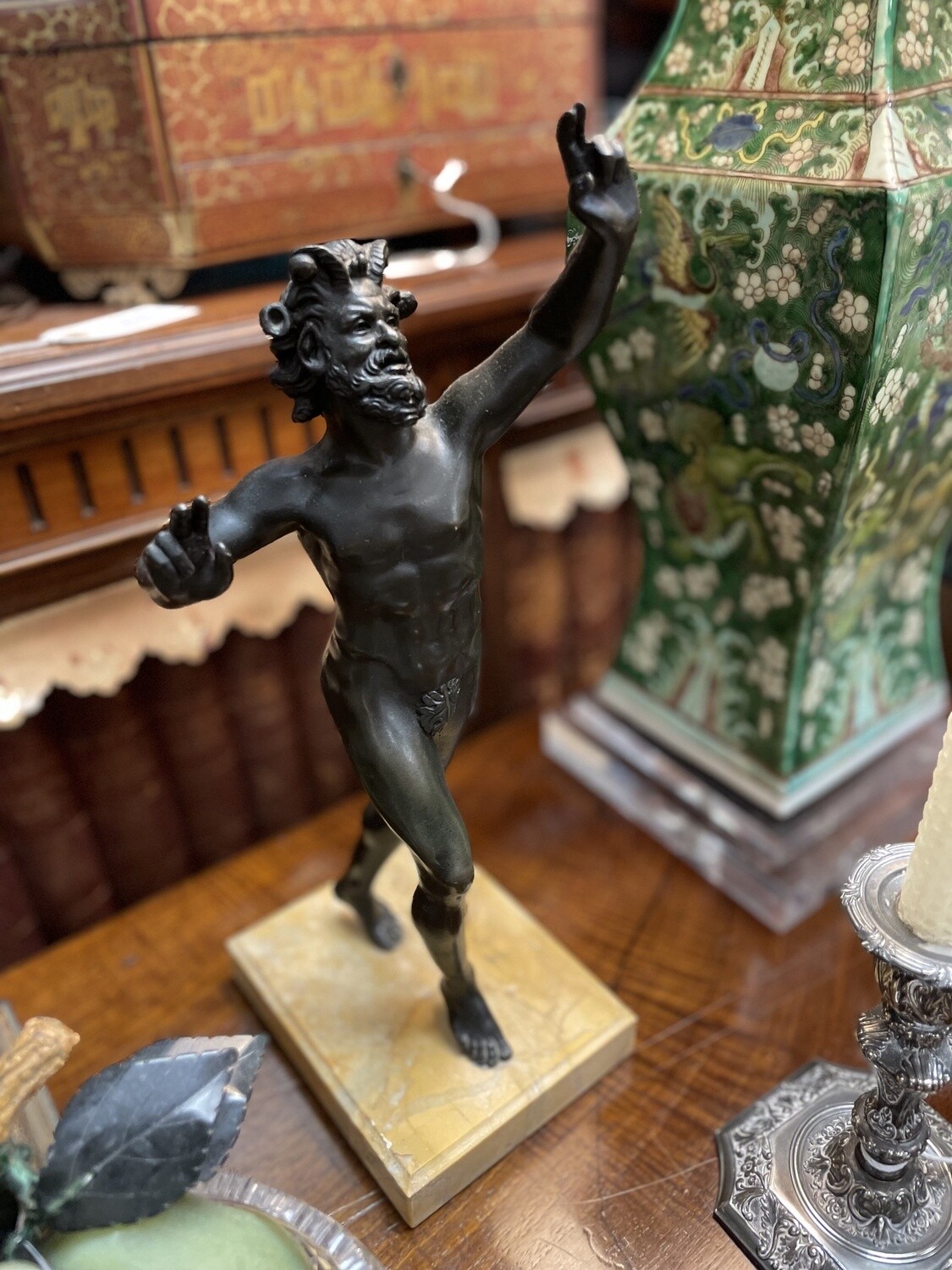 Neoclassical Male Nude Bronze 13 Inches Tall