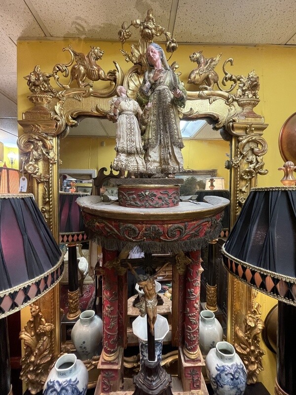 English Georgian Ornate Gilt Mirror
