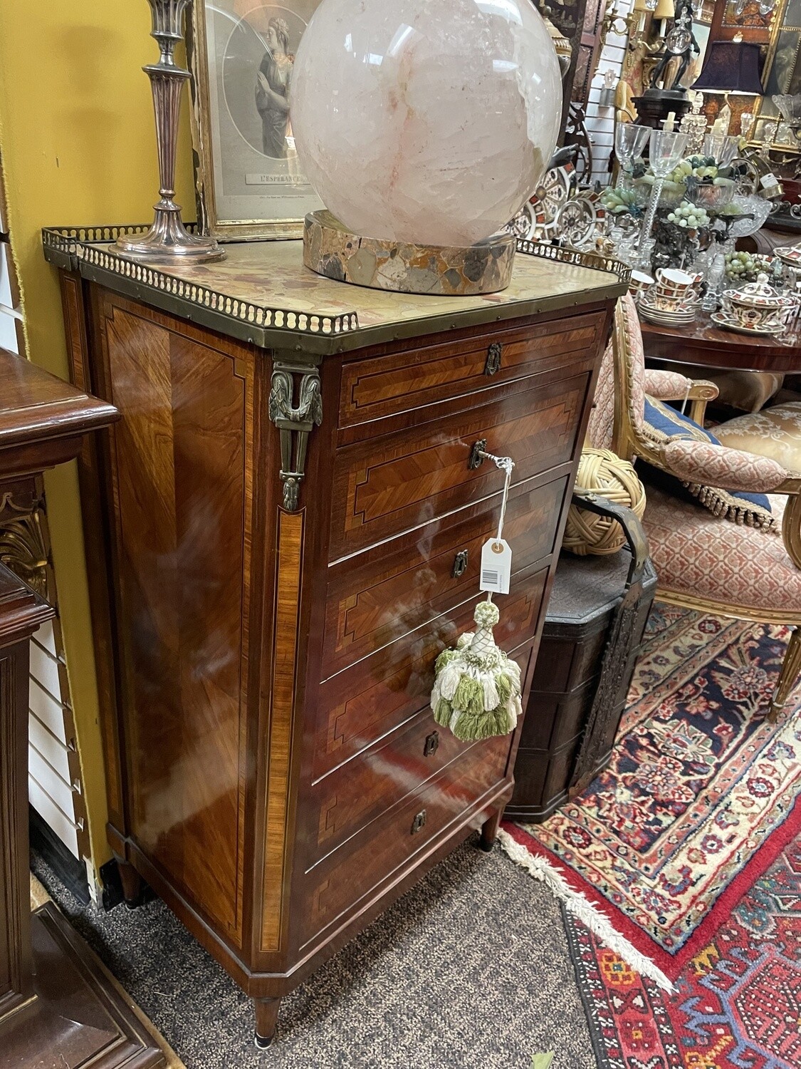 French Louis XVI Five Drawer Lingerie Chest