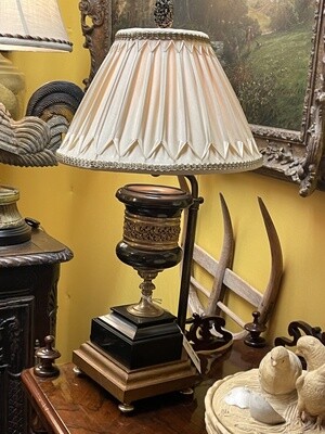 Small Marble and Gilt Urn Lamp