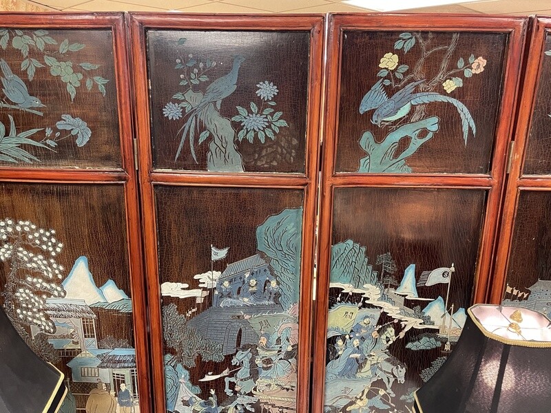 Chinese 6 Panel Coromandel Folding Screen
