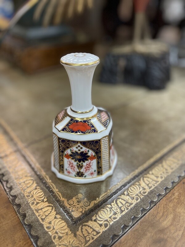 English Royal Crown Derby Old Imari Dinner Bell