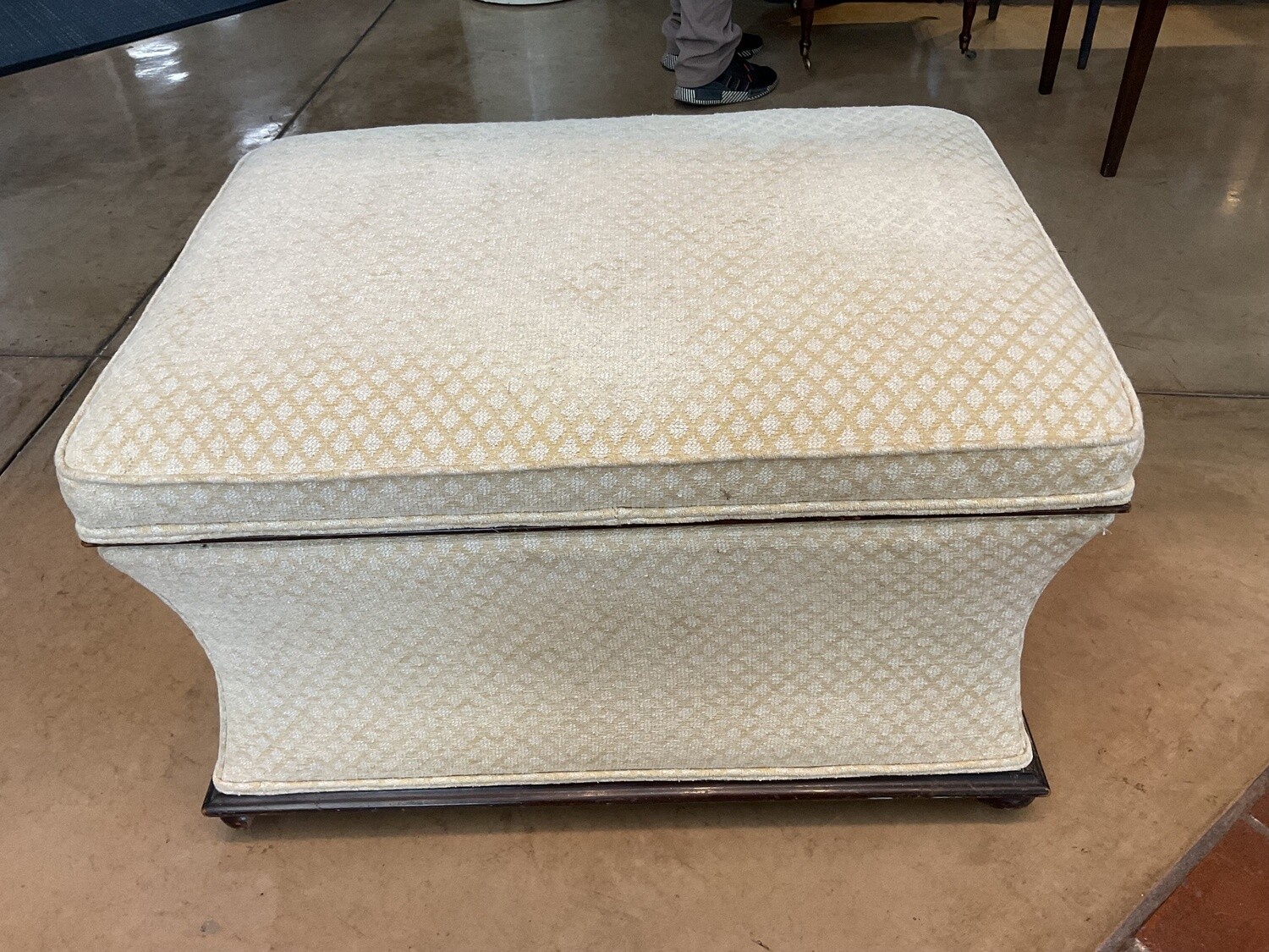 English Regency Sarcophagus Shaped Ottoman