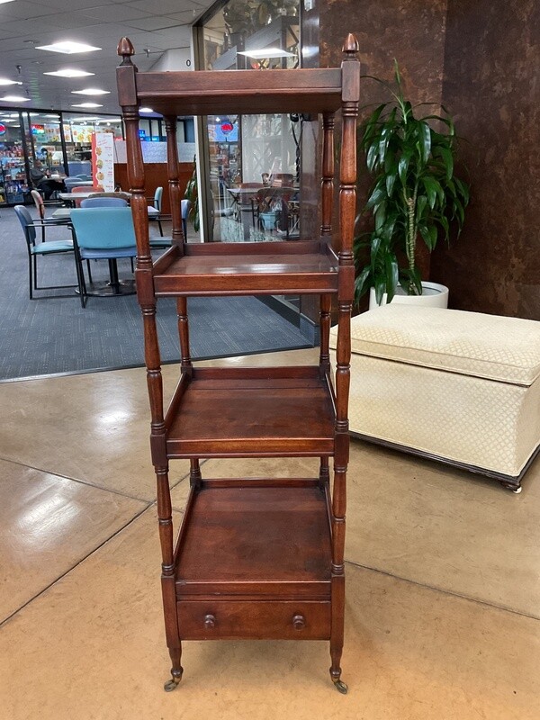 English Regency Mahogany Four Tiered Shelf Circa 1830