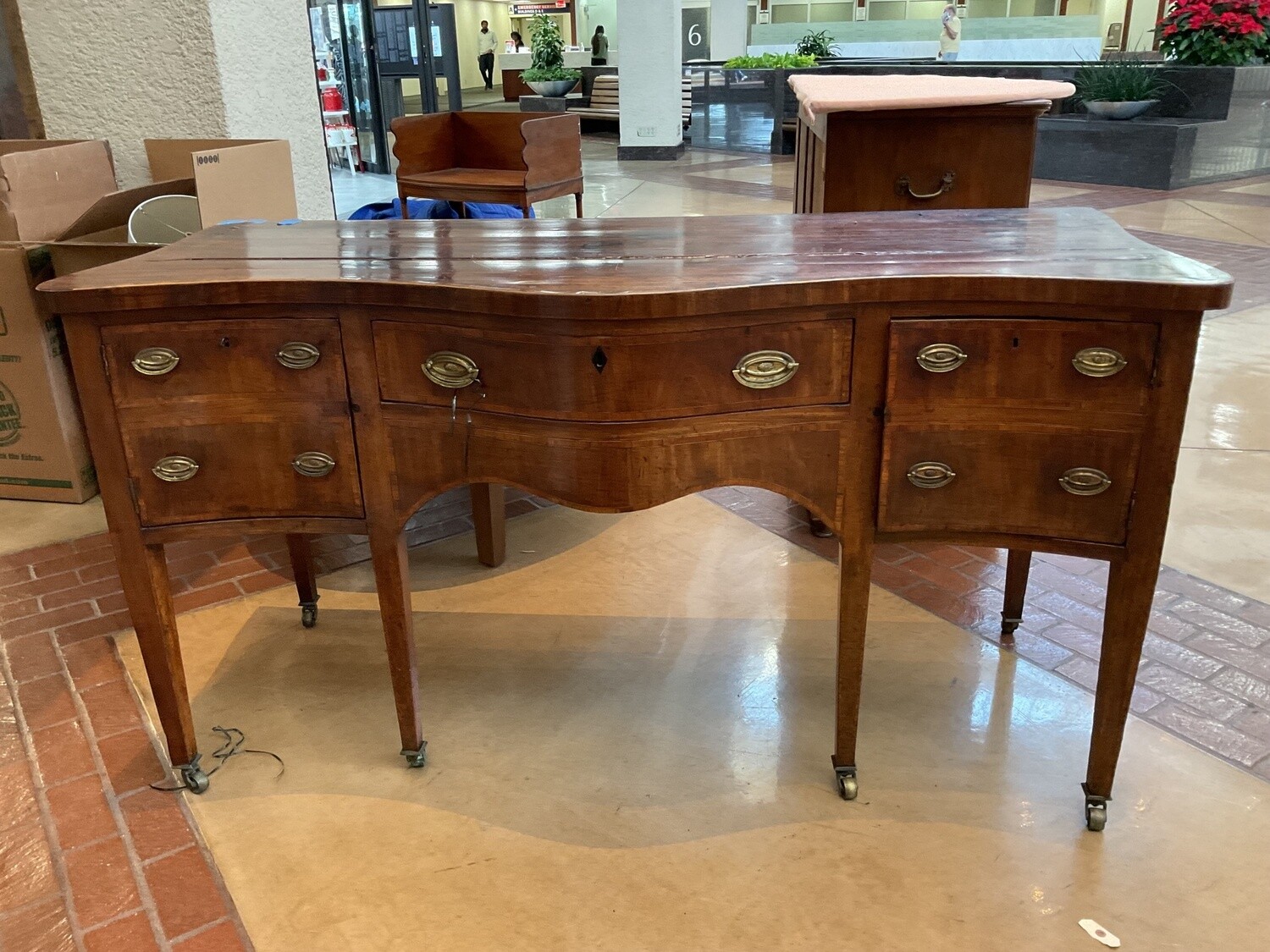 English Regency Mahogany Sideboard Circa 1790