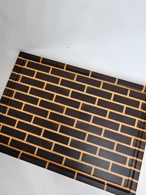 Brick Pattern End Grain Cutting Board
