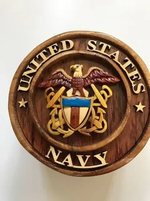 Navy puzzle box